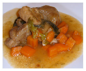 M&ouml;hren-Lauch-Gulasch