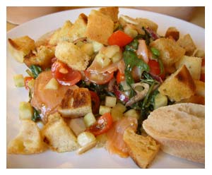 R&auml;ucherlachs auf Rucola